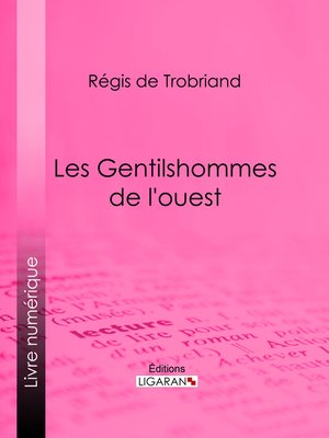 cover image of Les Gentilshommes de l'ouest